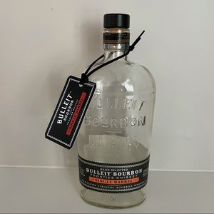 Empty Single Barrel Bulleit Bourbon Whiskey Bottle